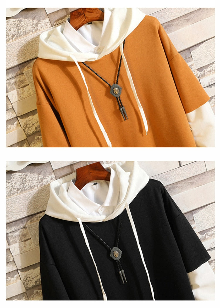 5XL Hoodies Sweatshirts Men Fake 2PAC Cotton Hooded Japanese Style Sweatshirt Mens Hip Hop Brown Causal Hoodiee Xxxtentacion-2