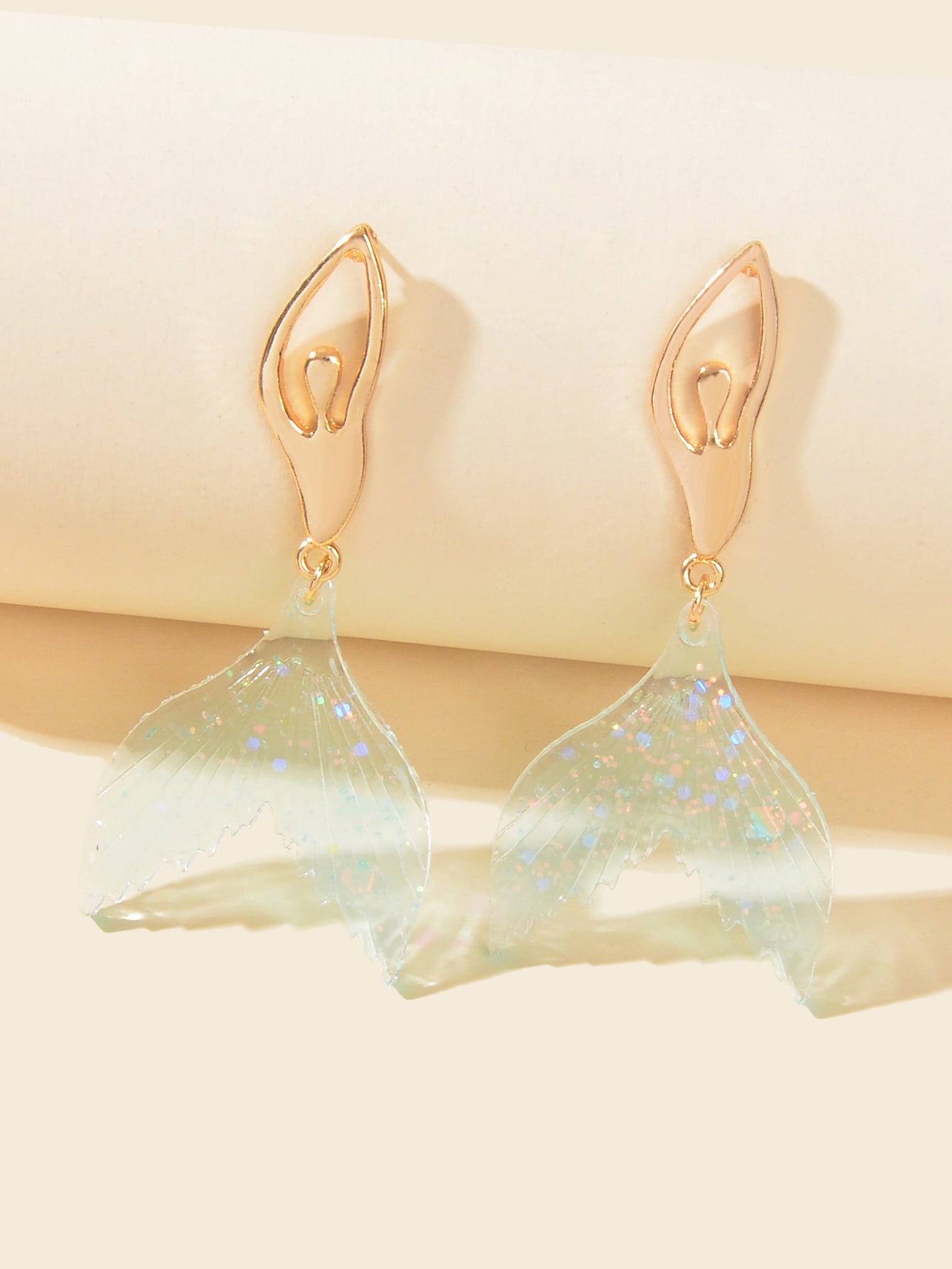 Graceful Mermaid Dancer Earrings Whimsical Fashion Design Stud Jewellery Gift-1