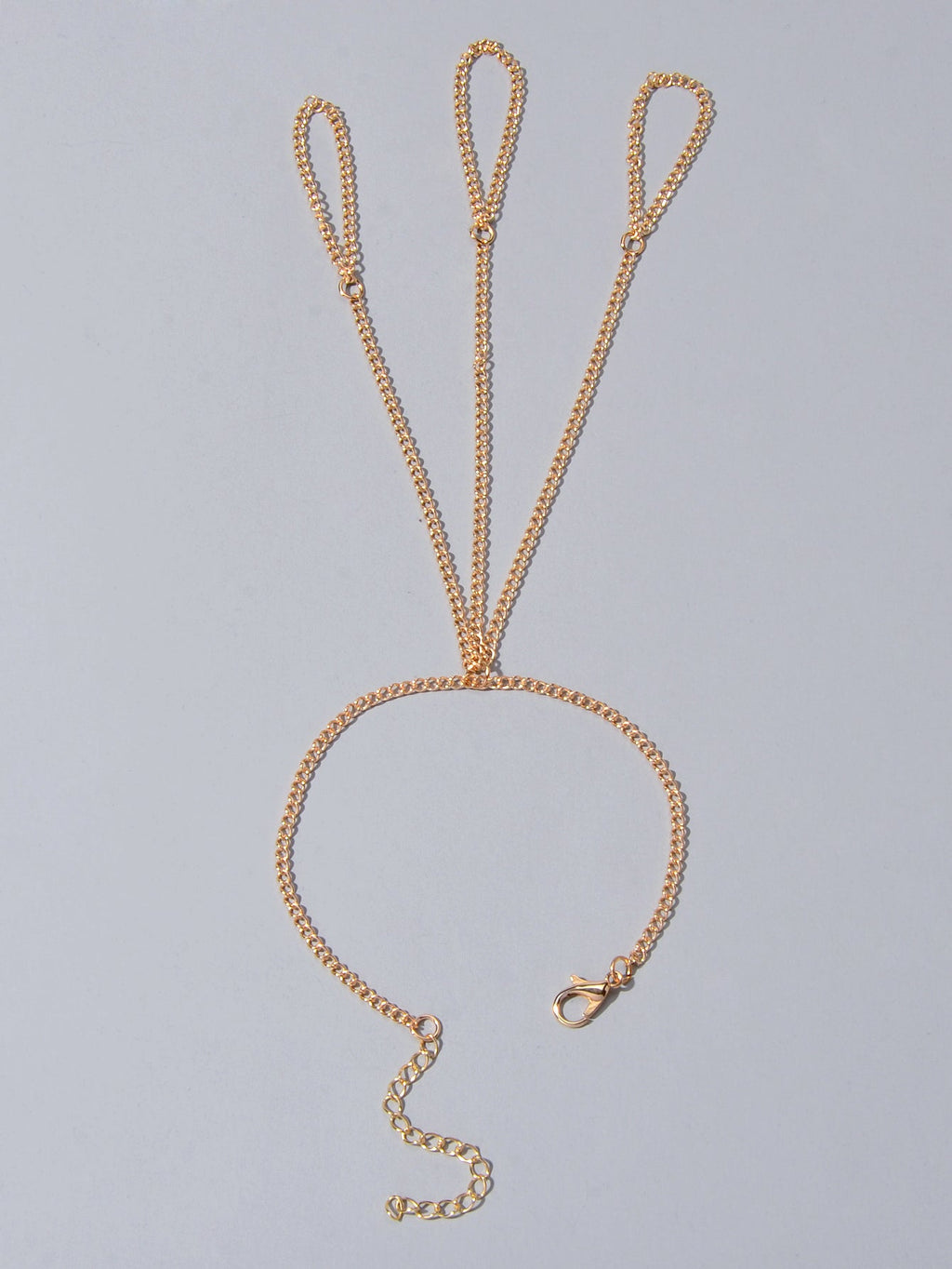 Body Jewellery Gold Chain with Finger Unique Boho Chic Slave Bracelets for Women-2