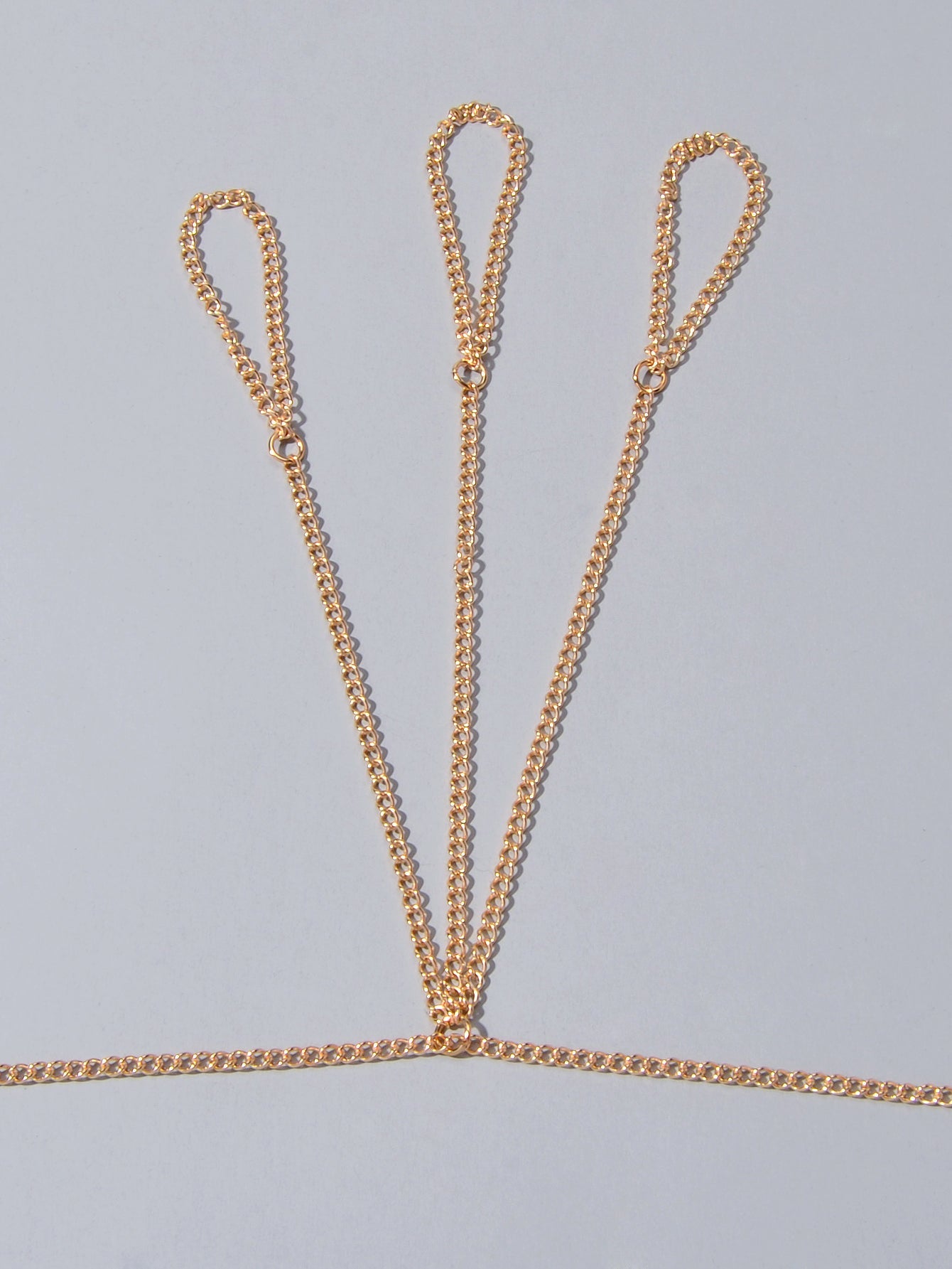 Body Jewellery Gold Chain with Finger Unique Boho Chic Slave Bracelets for Women-3