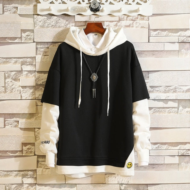 5XL Hoodies Sweatshirts Men Fake 2PAC Cotton Hooded Japanese Style Sweatshirt Mens Hip Hop Brown Causal Hoodiee Xxxtentacion-7